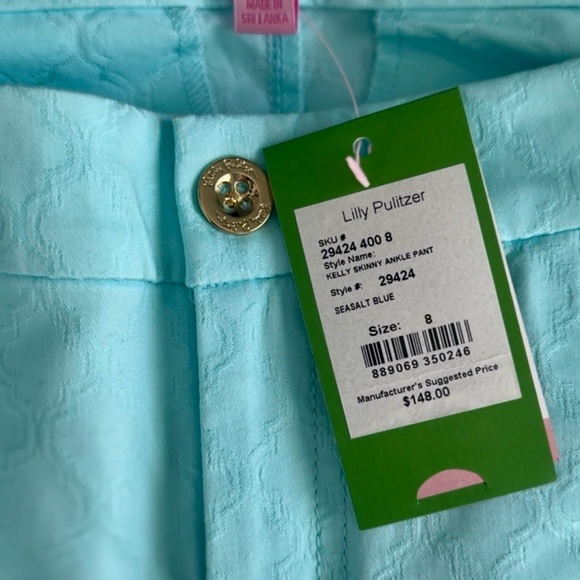 Lilly Pulitzer baby blue pants.Size 8 - Picture 5 of 5